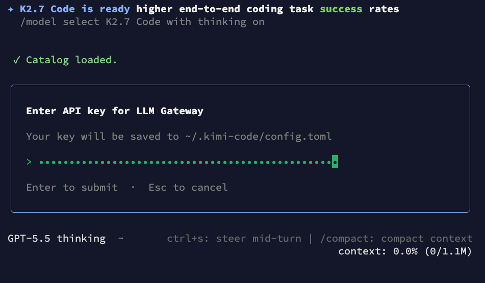 Entering OffRail API Key